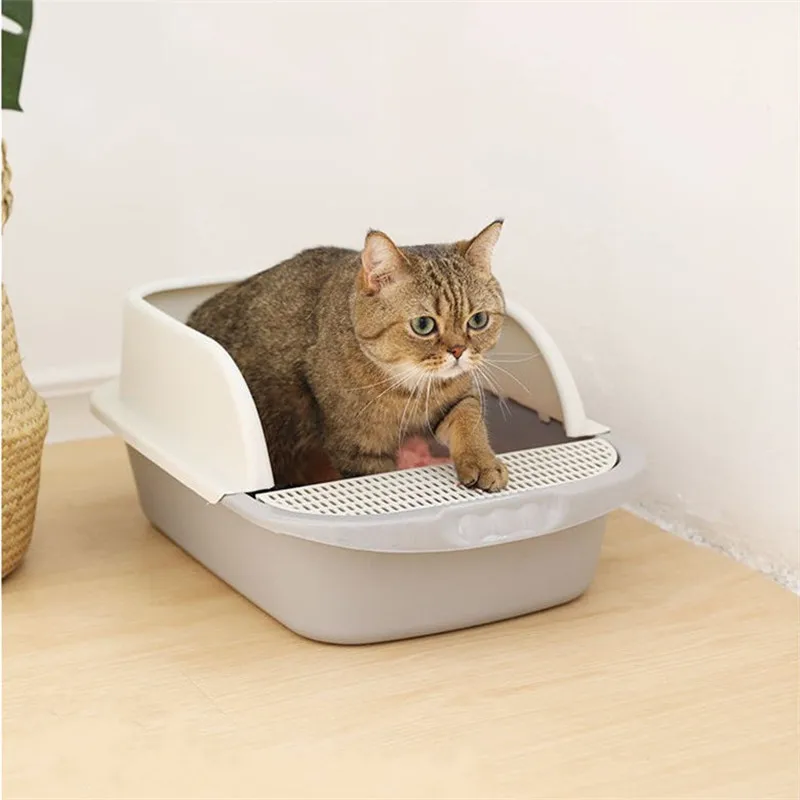 

Pet Toilet Cat Bedpans Cat Dog Tray SandBox Home Plastic Anti Splash Bedpan Cats Litter Box Cat Dog Clean Toilet Supplies