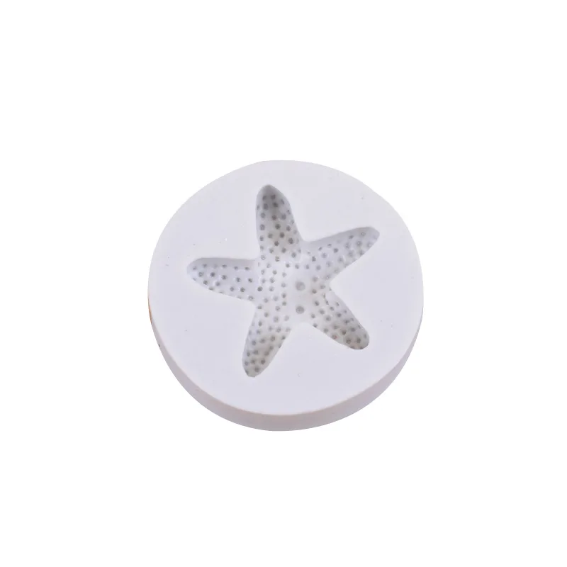 

Starfish cake decoration silicone mold Pentagram Chocolate Biscuit Mould diy manual fondant soft pottery epoxy glue mold