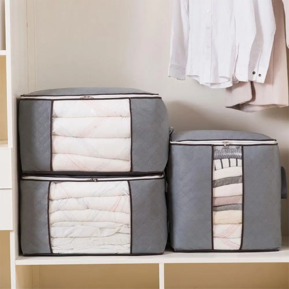 

Household Quilt Storage Bag Large Quality Sorting Clothes Luggage Packing Dust-proof Clothing Quilt Bag Organizer
