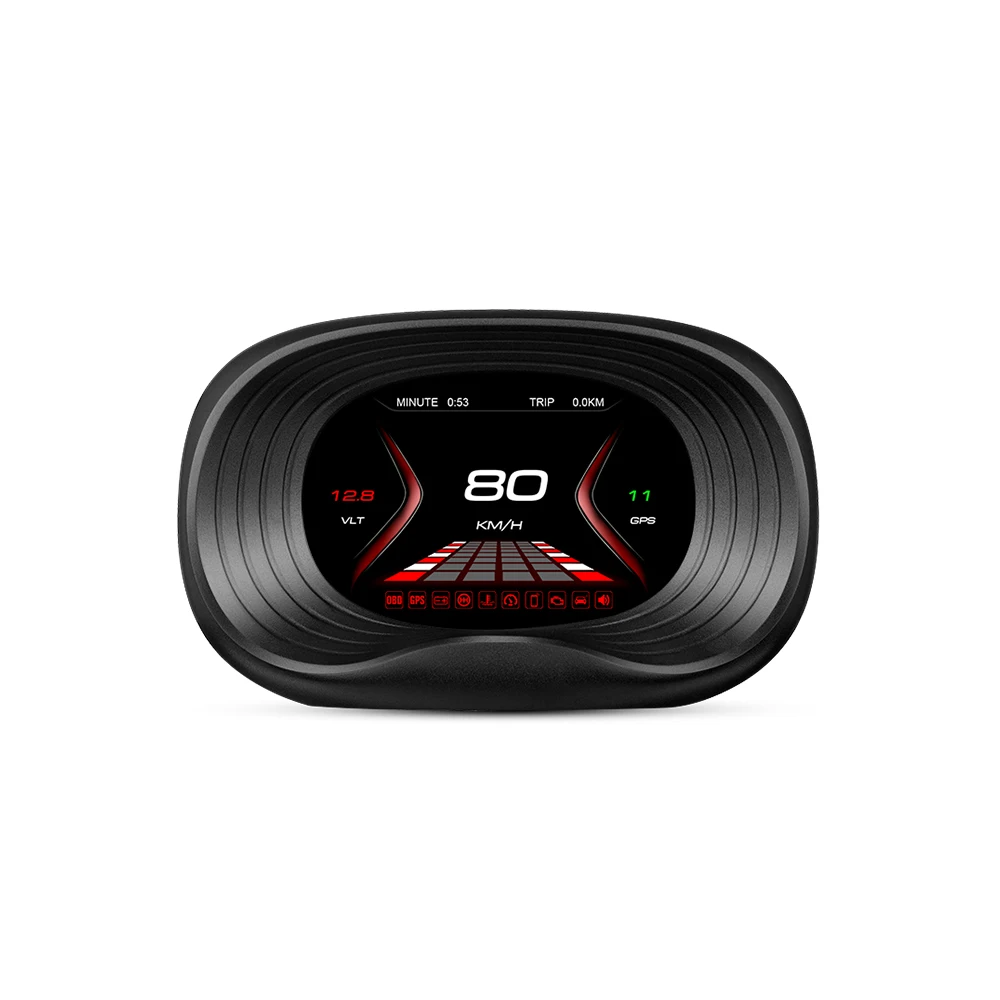 WiiYii 2020 автомобильный HUD OBD + GPS 2 в 1 дисплей на лобовом стекле P20 бортовой компьютер