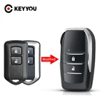 Брелок для ключей 23 кнопок модифицированный складной автомобильный чехол для ключей для Toyota Highlander Camry Prado RAV Vios Yaris с необработанным лезвием