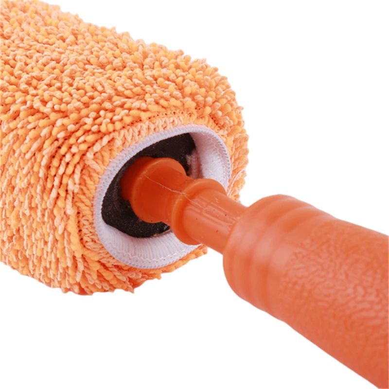 

Car Wash Portable Microfiber Wheel Tire Rim Brush Car Wheel Wash Cleaning For Car With Plastic Handle Auto Washing Cleaner Tools