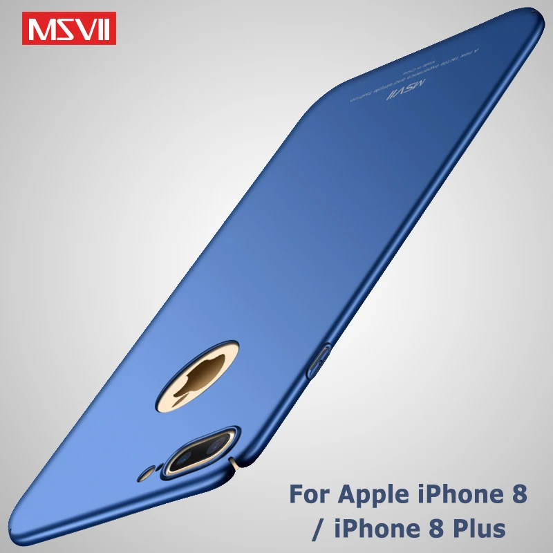 Чехол для iPhone 8 MSVII Роскошный чехол Apple 7 Plus тонкий ПК чехлы телефонов|Бамперы| |