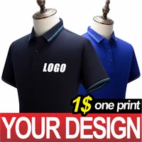 nslp springsummer polo shirt men and women with the same high end clothing logo custom lapel polo shirt custom logo embroidery