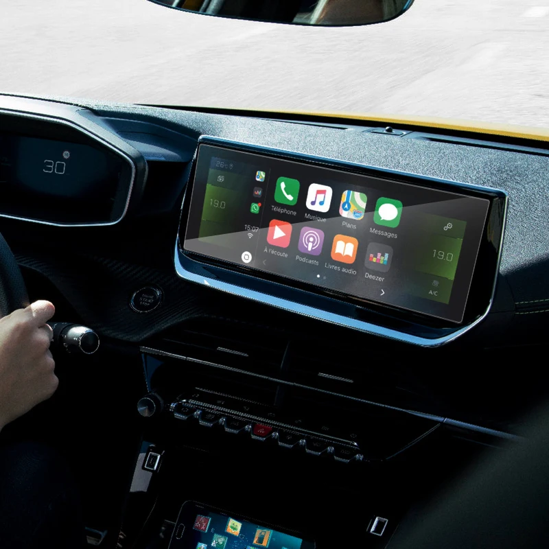 Для Peugeot 2008 2019 2020 GPS навигатор Экран пленка на приборную панель Стекло экран