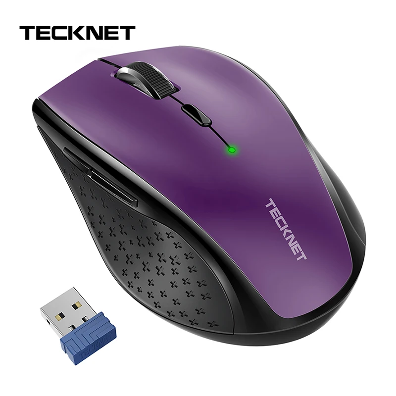 TeckNet оптическая мышь 2 4 ГГц Беспроводная 2400 dpi 6 кнопок USB нано приемник