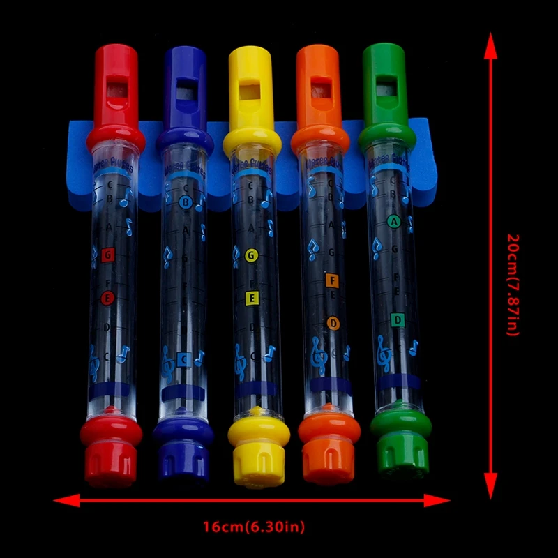 2020 New Set of 5 Water Flutes Music Song Sheets Instruments Kids Fun Children Bath Toy | Игрушки и хобби