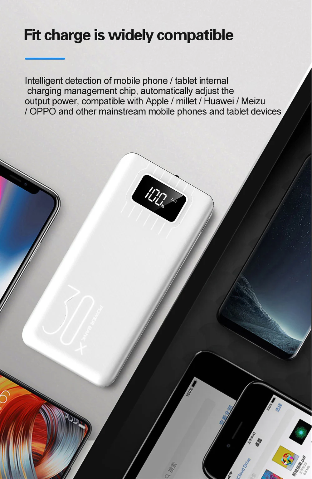 QI Быстрая Зарядка power Bank 30000 мАч USB Type C вход power bank светодиодный для Xiaomi huawei Iphone водонепроницаемый повербанк блок питания