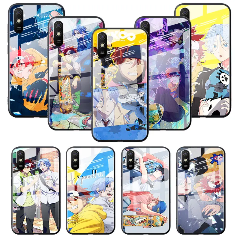 

Tempered Glass Cover Animation SK8 The Infinity For Xiaomi Redmi K40 K30 K20 9T 9C 9A 9 8A 7 Pro Plus Shockproof Phone Case