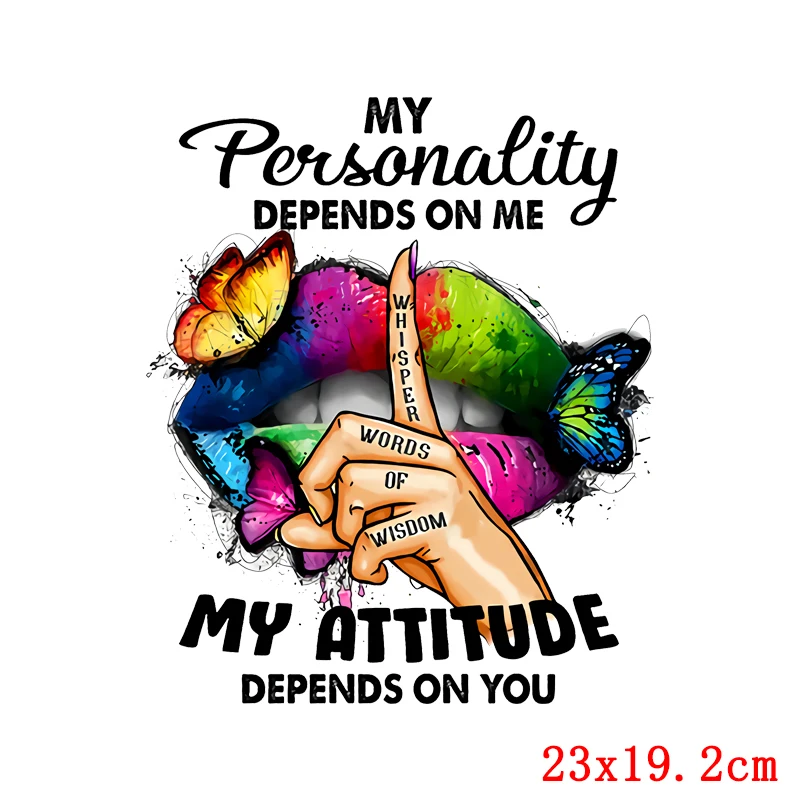 Модные нашивки аппликация термонаклейки на одежду бабочки губы термоклейкие для