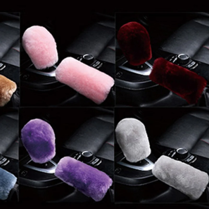 Автомобильная плюшевая крышка шестерни ручного тормоза для Kia Rio K2 K3 K5 K4 Cerato Soul Forte