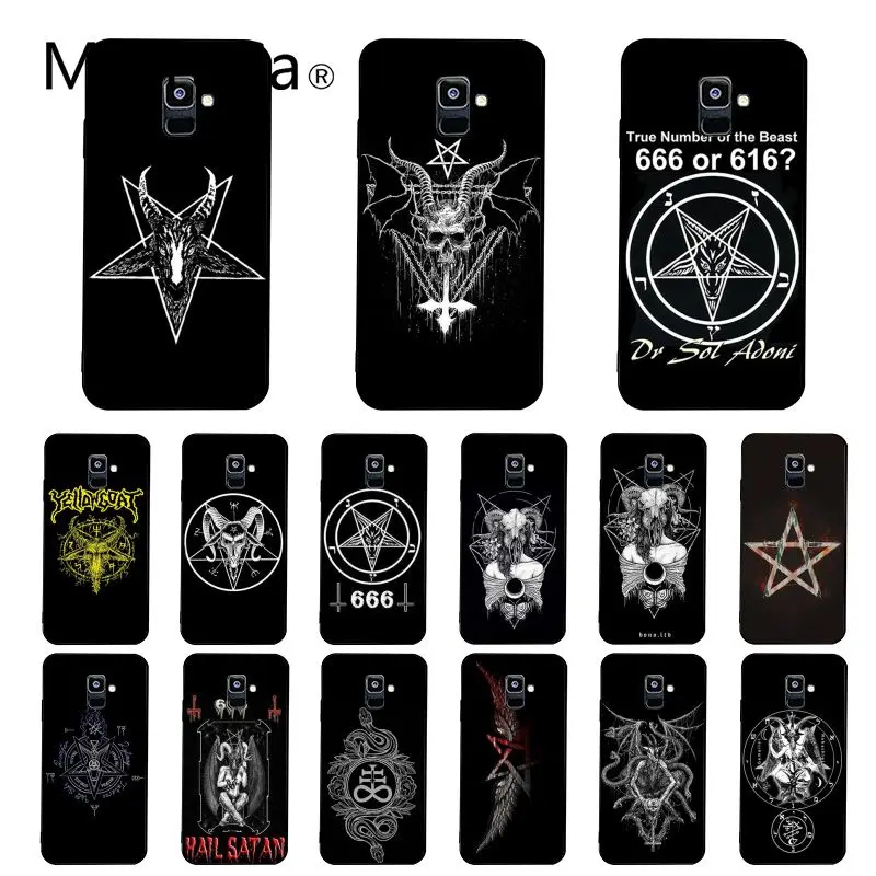 Чехол для телефона Maiyaca Pentagram Demonic Satanic Samsung Galaxy A7 A50 A70 A40 A20 A30 A8 A6 Plus A9 A71 A51|Бамперы| |
