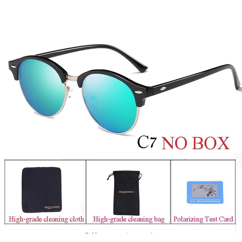 Мужские/женские мужские круглые поляризованные солнцезащитные очки |