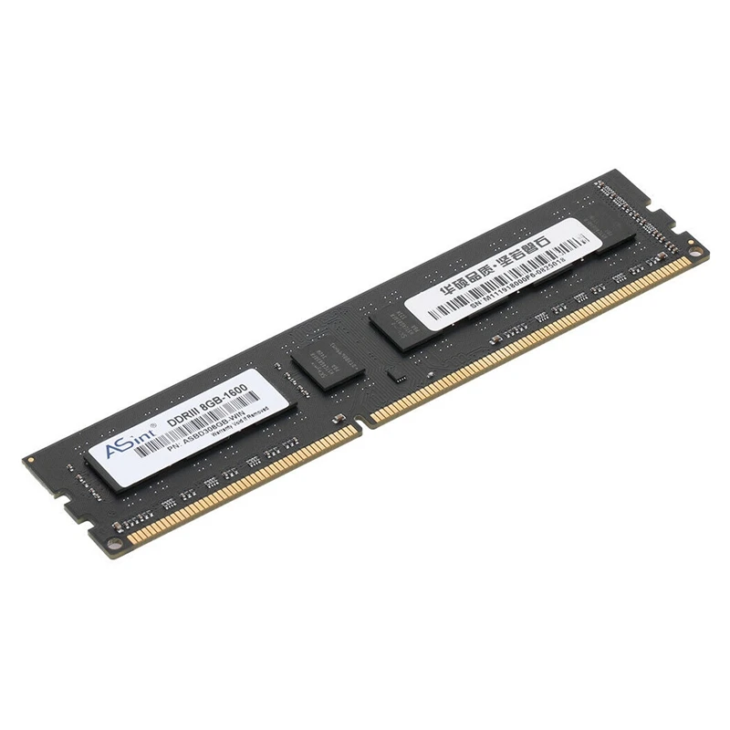 ASint DDR3 8 Гб Ram 1600 МГц настольная память с теплоотводом 240Pin низкая мощность |