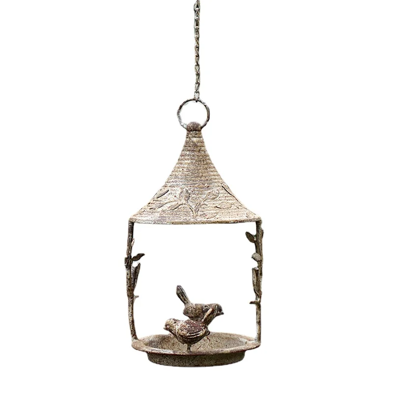 

Garden Decor Rustic Vintage Weathered Country Handmade Bird Feeder