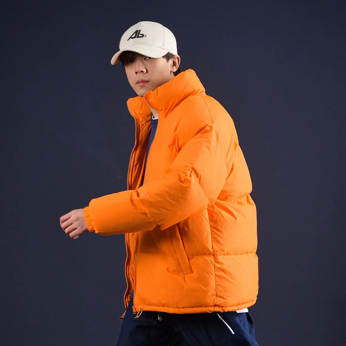 

Privathinker Basic Casual Warm Parkas Men Korean Zipper Winter Cotton Jacket Coat Harajuku Kpop Parka Streetwear Men's Clothing