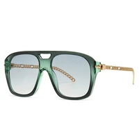 2021 new overside square sunglasses vintage brand designer shades big frame sun glasses for women men eyewear uv400