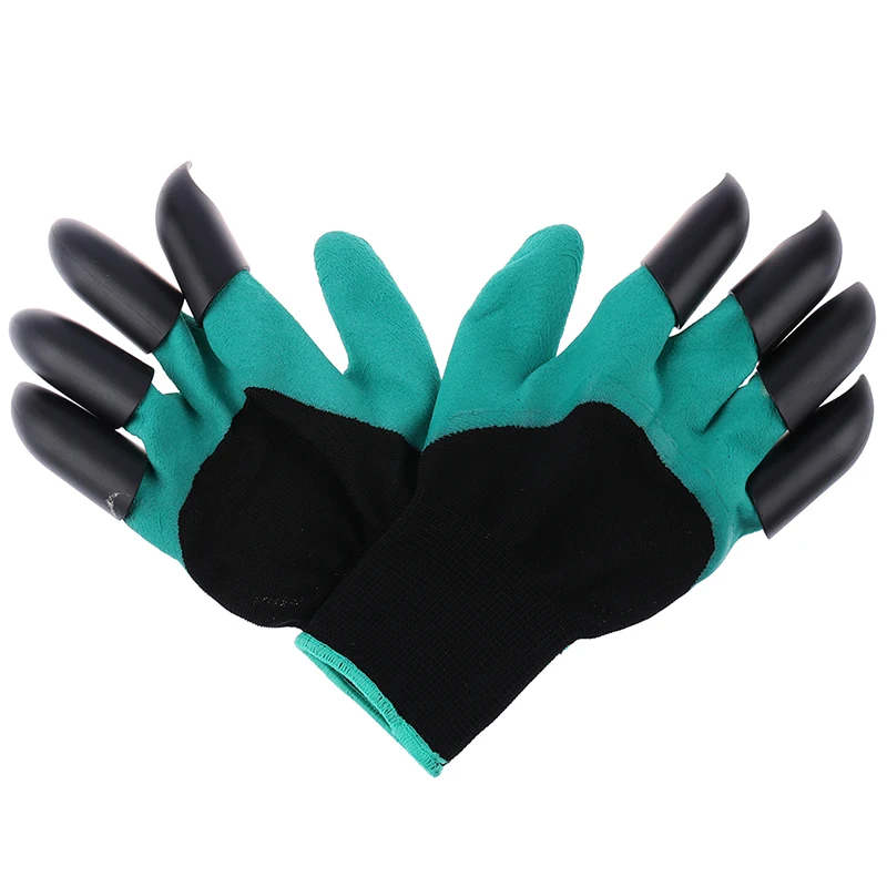 1 пара садовых перчаток с когтями садовые резиновые перчатки для быстрого
