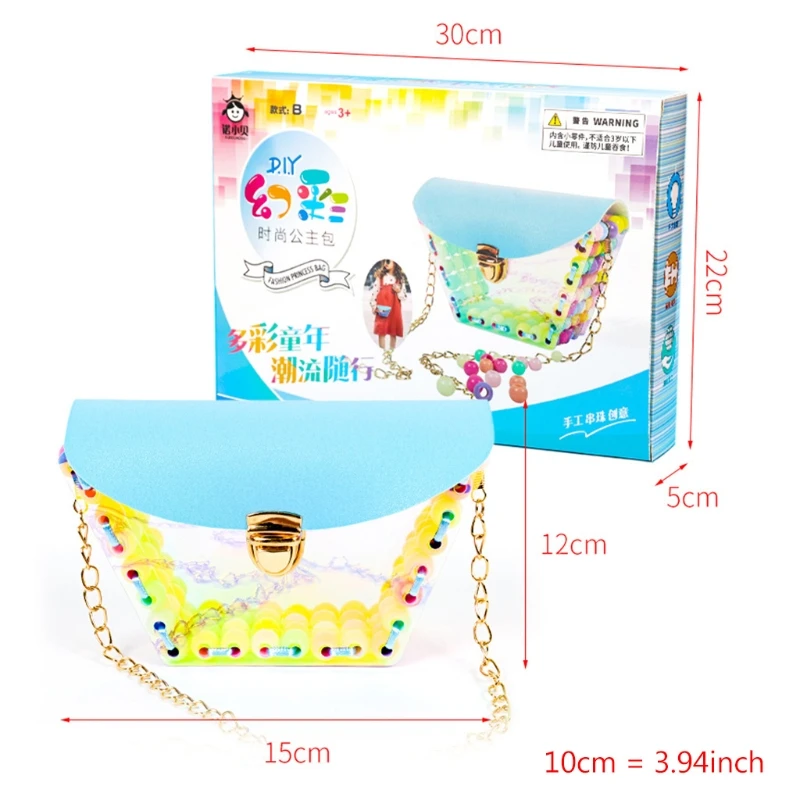 

1Set Colorful Assembled Beaded Crossbody Bag DIY Material Kit Handmade Art Craft