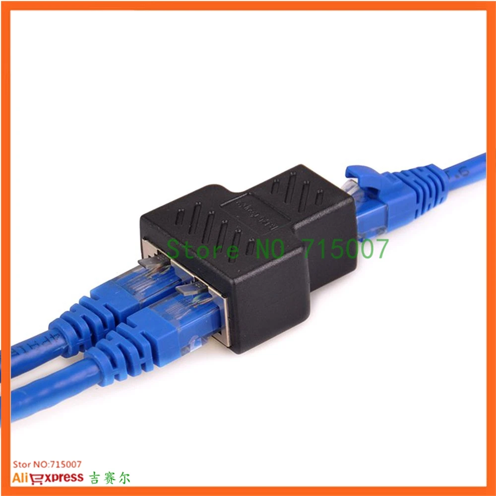 Сетевой кабель Ethernet RJ45 LAN от 1 до 2 способов Женская Стандартная док станция для