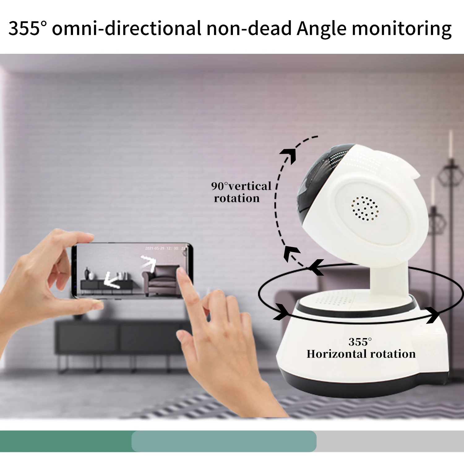 Новый motion обнаружения щенок ip-камера подключена к беспроводной сети ночное