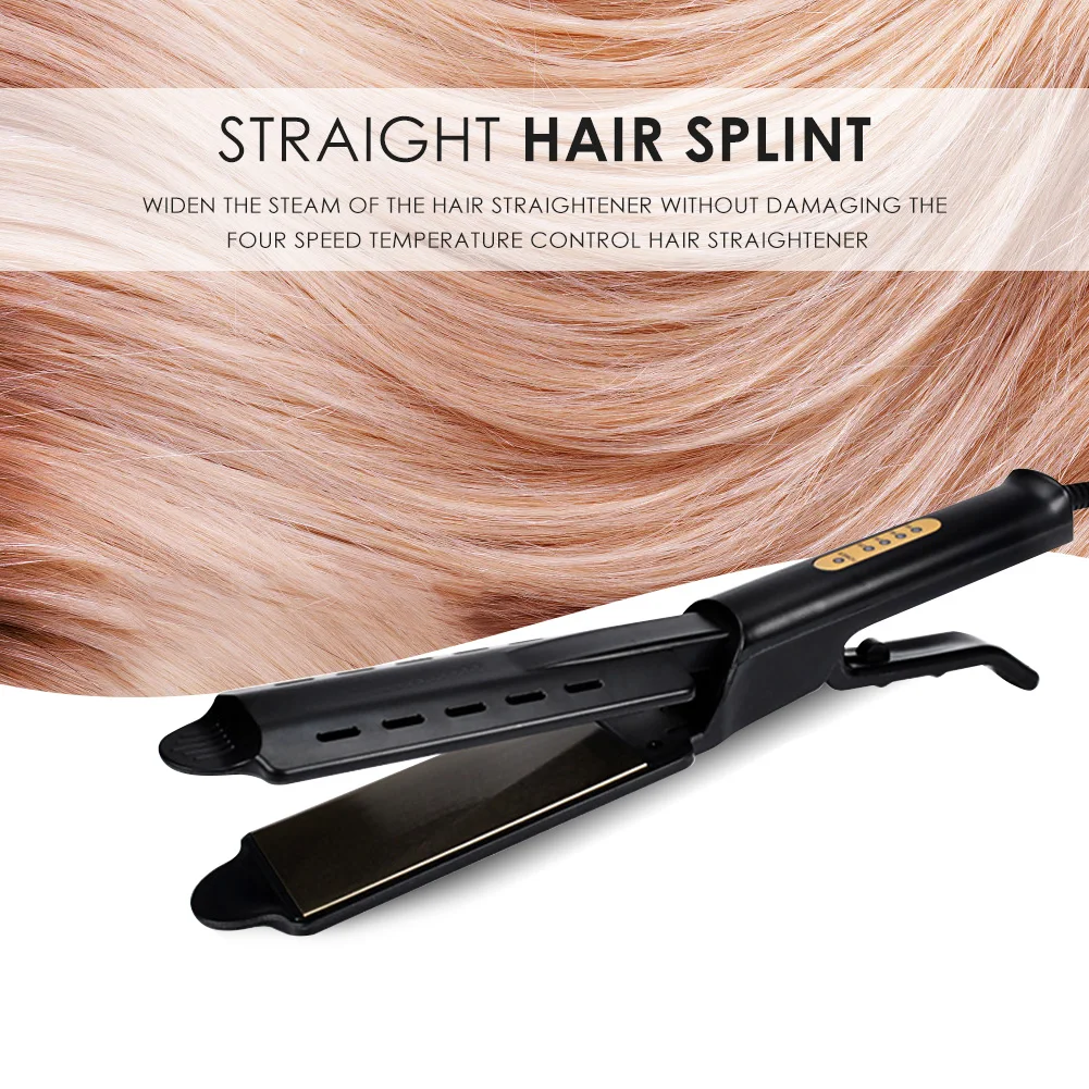 

Professional Ceramic Hair Straightening Flat Iron Hair Straightener Wand Portable Four-speed Temperature Control Straight Clamp