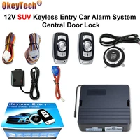 okeytech 12v suv universal car alarm one button smart startstop keyless entry remote start anti theft system central door lock