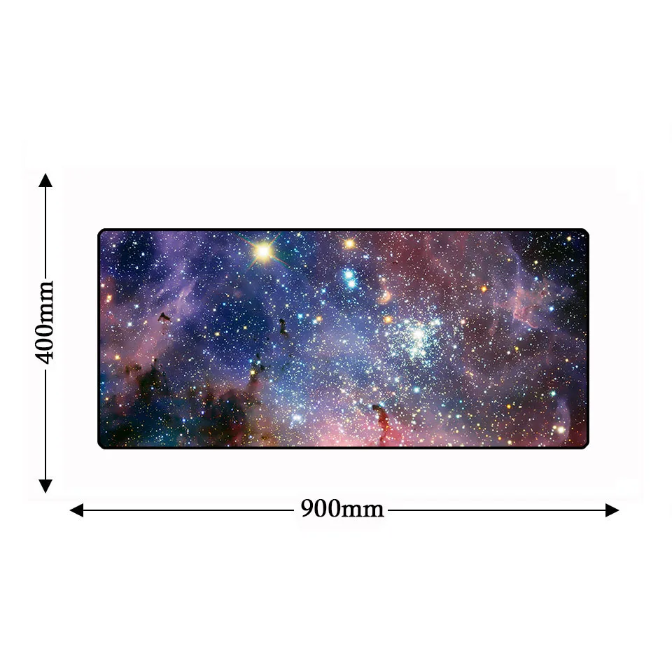 Прямоугольная Galaxy 900*400*3 мм большая клавиатура с закругленными краями коврик для