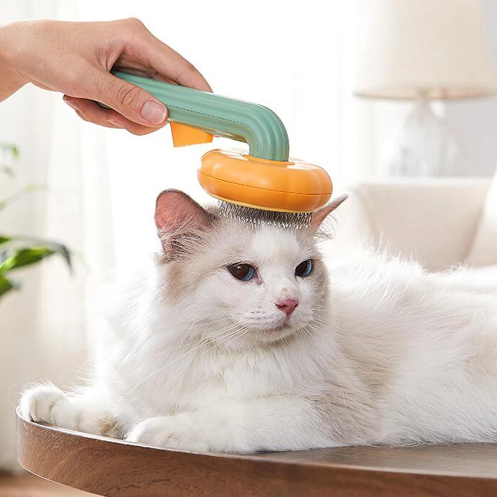 

Cat Brush Comb Pet Pumpkin Comb For Dogs Cats Dog Hair Remover Brush Pet Hair Shedding Self Cleaning Comb Pet Grooming Tools