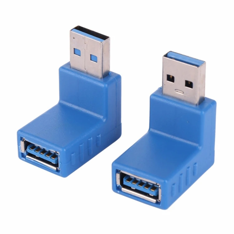 2 шт. L-образный удлинитель USB 3 0 штырь-гнездо под углом 90 градусов | Электроника