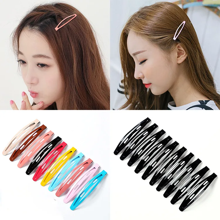

5pcs Black BB Clips DIY Hair Accessories Colorful Metal Simple Fashion Women Hair Clips Classic Hair Pin Clip Accessories