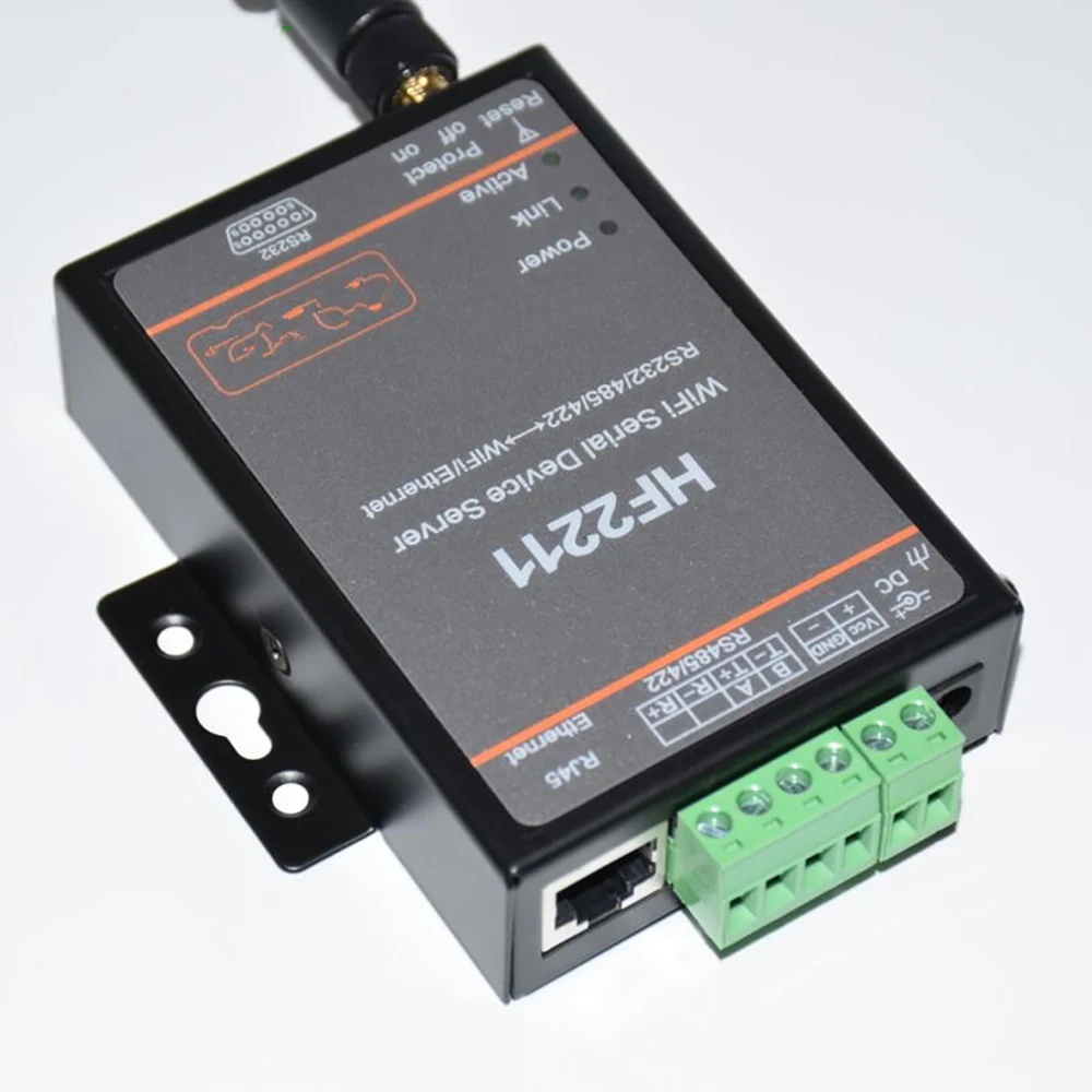 HF2211 промышленный Modbus Серийный RS232 RS485 RS422 к WiFi Ethernet конвертер сервер беспроводной