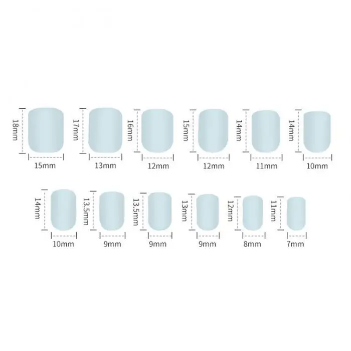 High Quality Fashion Style Wearable press on nails short Waterproof 24 Pieces Boxed Fake Nails Finished Nail Patch with Glue T