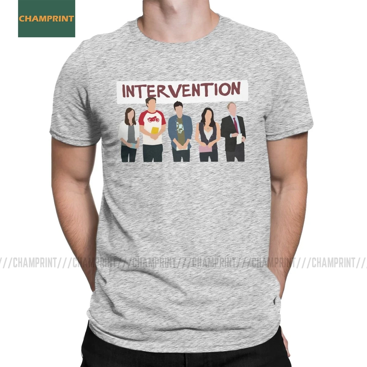 Men's T-Shirts Intervention How I Met Your Mother Cotton Tee Shirt Short Sleeve Tv Show Teddy Legendary T Shirt Plus Size