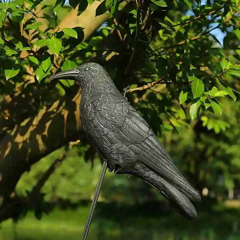 

Simulation Crow Bird Repellent Black Raven Natural Gardening Pest decoration Control D8D9