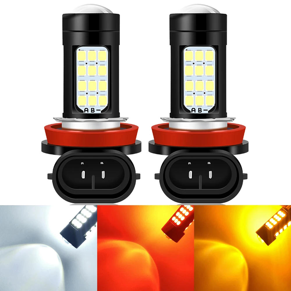 2x H8 H11 H9 Led H16JP туман светильник лампочка 2000LM DRL для Защитные чехлы сидений сшитые