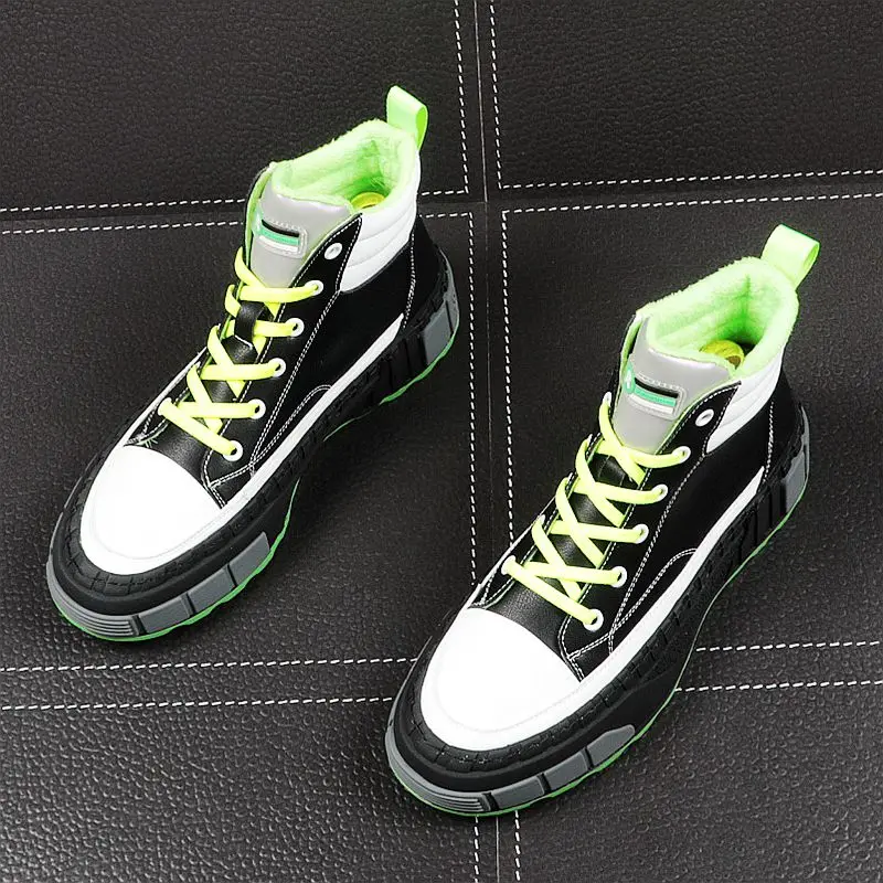 CuddlyIIPanda мужские Модные повседневные ботинки зимние теплые короткие плюшевые