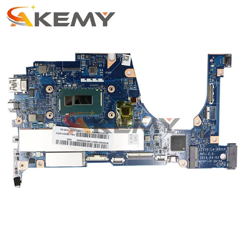 fru 5b20g19207 9000593 for lenovo yoga 2 13 laptop motherboard zivy0 la a921p with i5 42004210 cpu 8gb ram original mothebroard free global shipping