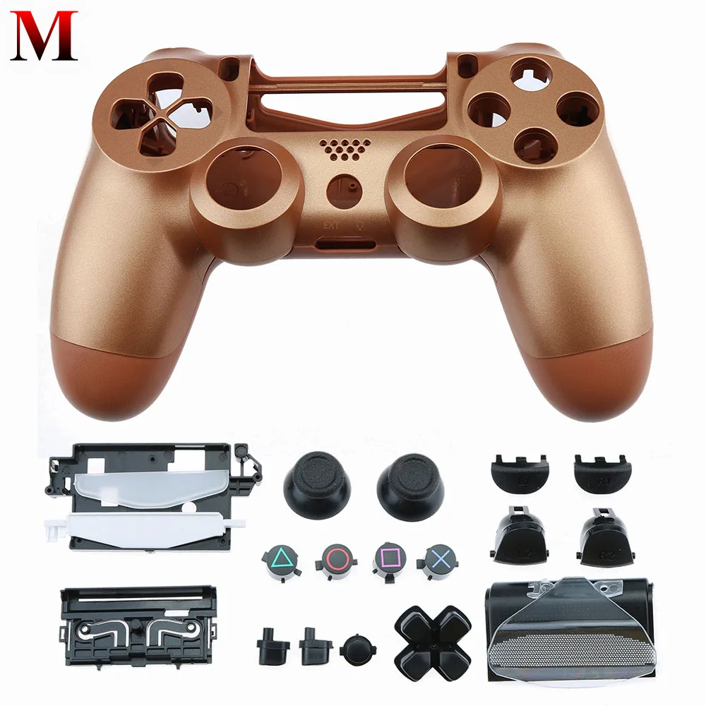 M YuXi оболочка для ps4 pro тонкая Замена полная оболочка и кнопки мод комплект контроллер пользовательский чехол Корпус для playstation 4 pro - Цвет: M