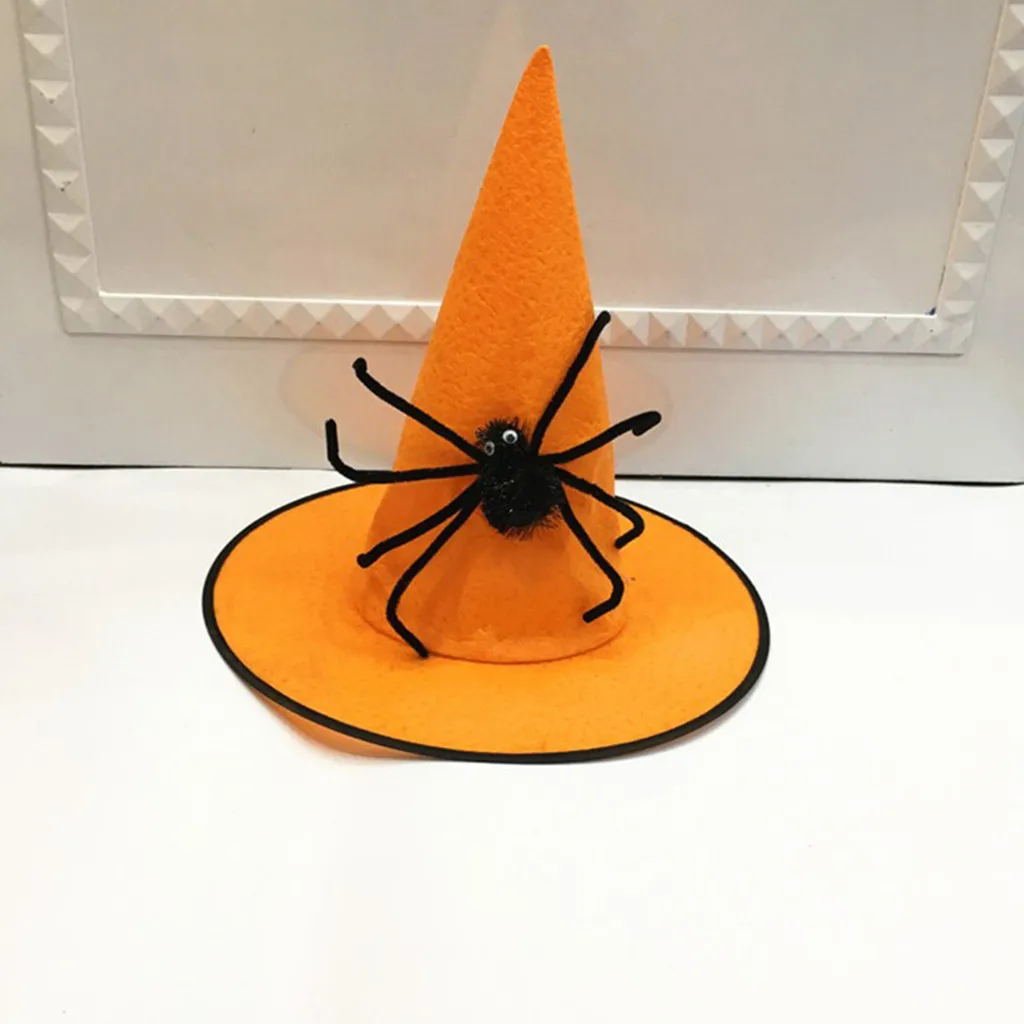 Хэллоуин шляпа призрак Фестиваль нетканый паук волшебник Косплей маскарадный