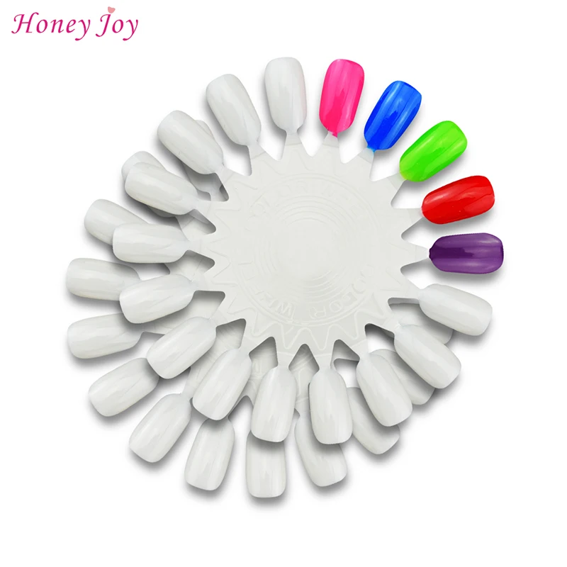 1 упаковка ложных ногтей образцы колеса для 18 цветов карты дисплей доска шаблон в