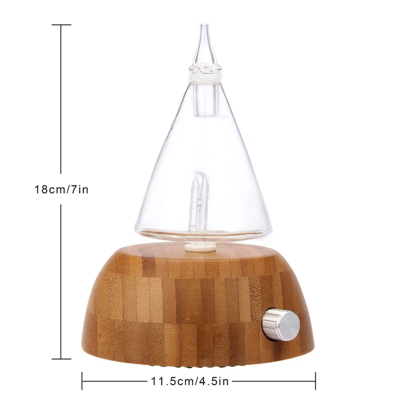 Стеклянный резервуар Nebulizing чистое эфирное масло ароматерапия диффузор