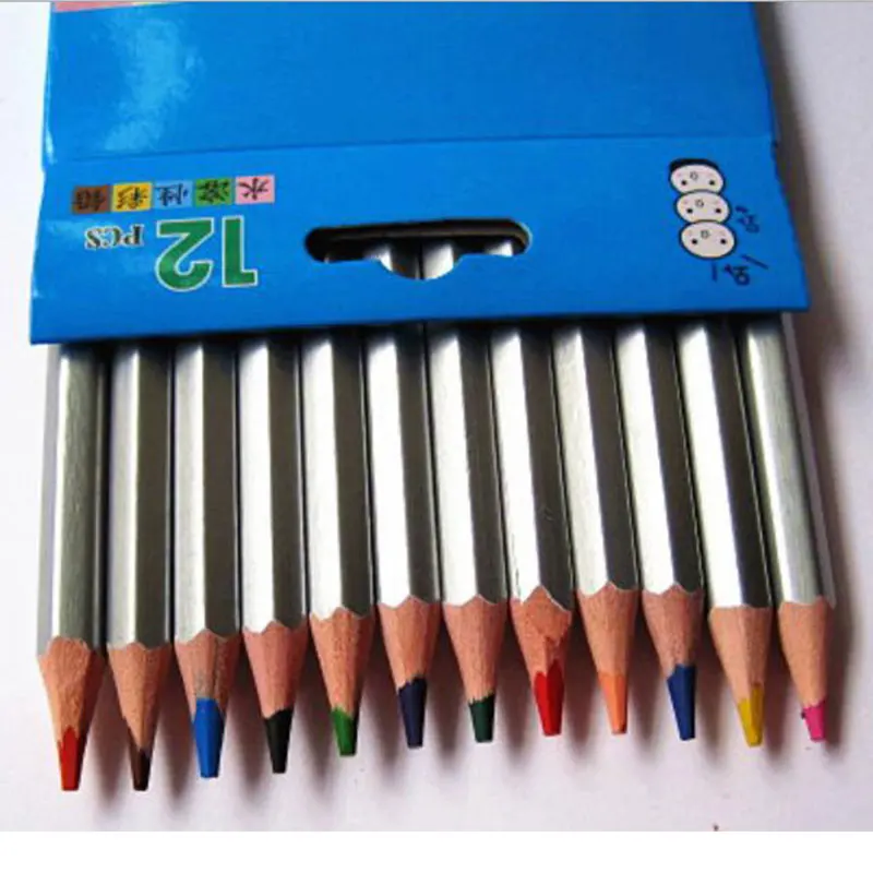 12 шт./компл. водорастворимый маркер карандаша Цветной карандаш перо Бумага