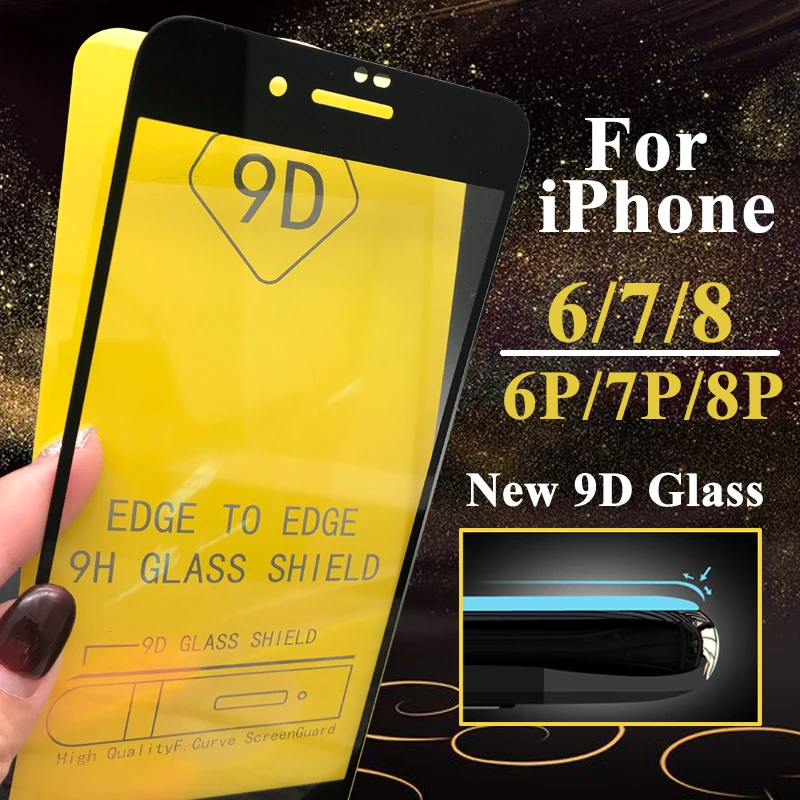 9D Защита экрана для iphone 7 Plus 8 6 закаленное стекло 8Plus бронированный 6Plus iPone |