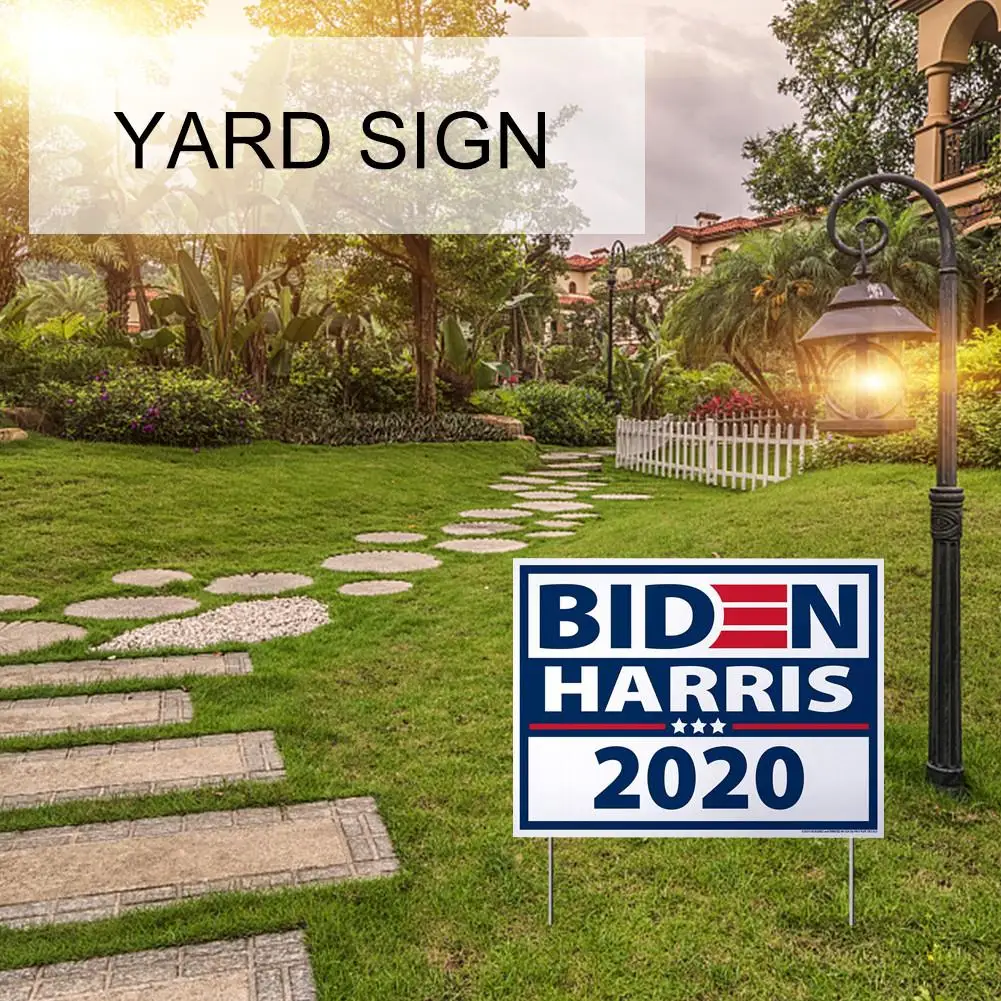 30*40 см Biden Harris 2020 Yard Sign для нас. Президент выбор двора баннер украшения|Флагшток из