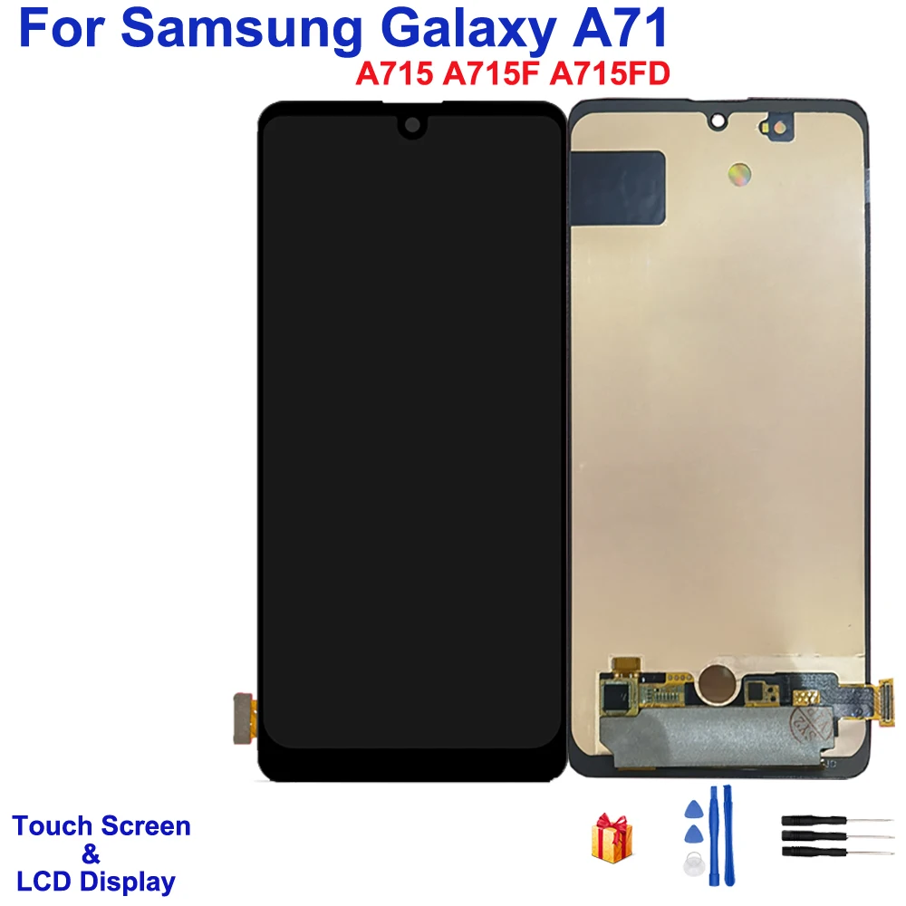 Amoled LCD Display For Samsung Galaxy A71 2020 A715 A715F Touch Screen LCD Display Digitizer Assembly SM-A715F/DS SM-A715F/DSN enlarge