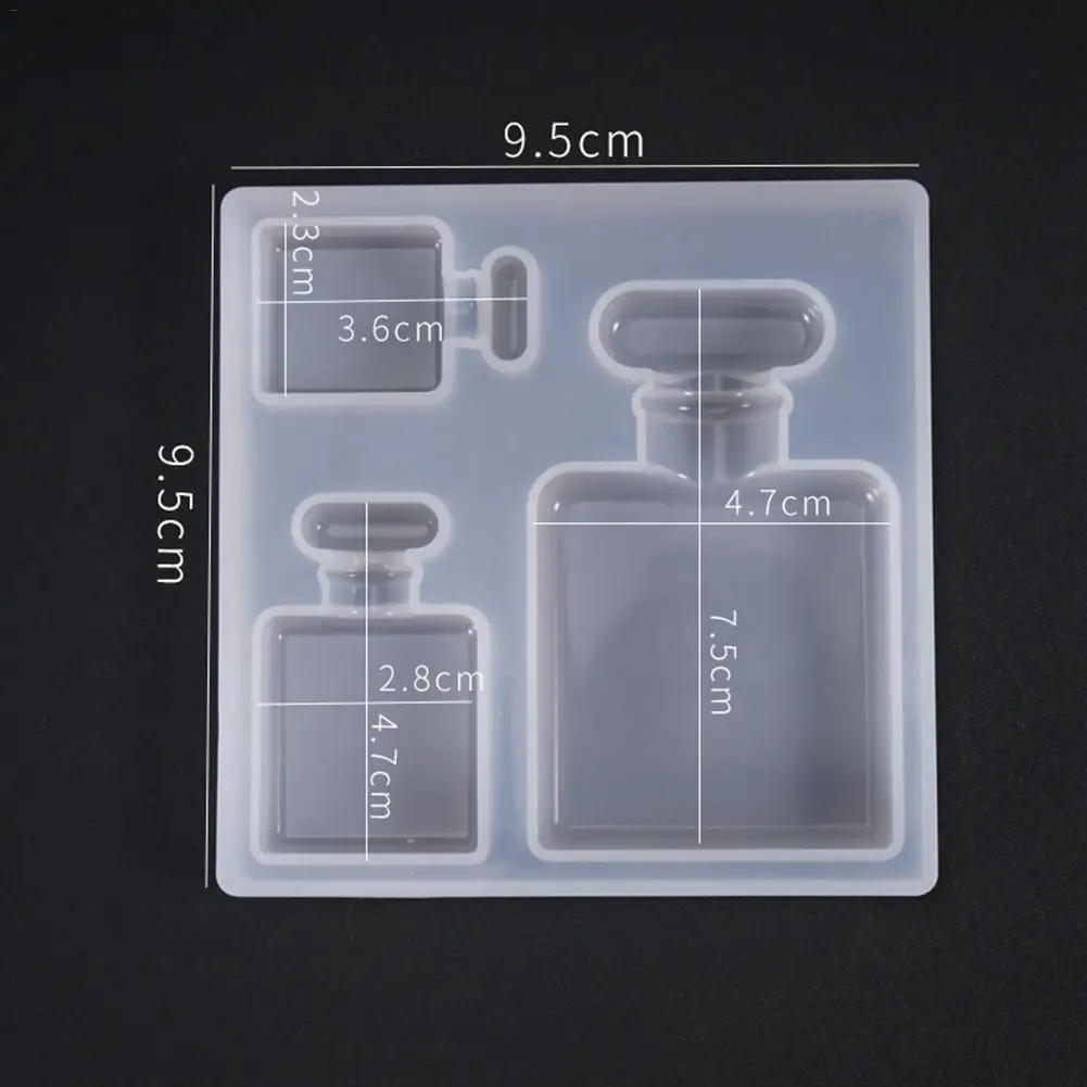 3D Силиконовая форма косметический флакон духов для помадки шоколада инструменты