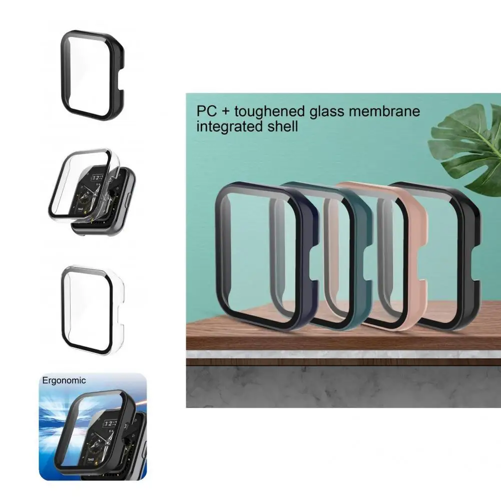 

Защитный чехол для часов, легкий защитный чехол для часов из поликарбоната, ударопрочный полезный защитный чехол для умных часов из закален...