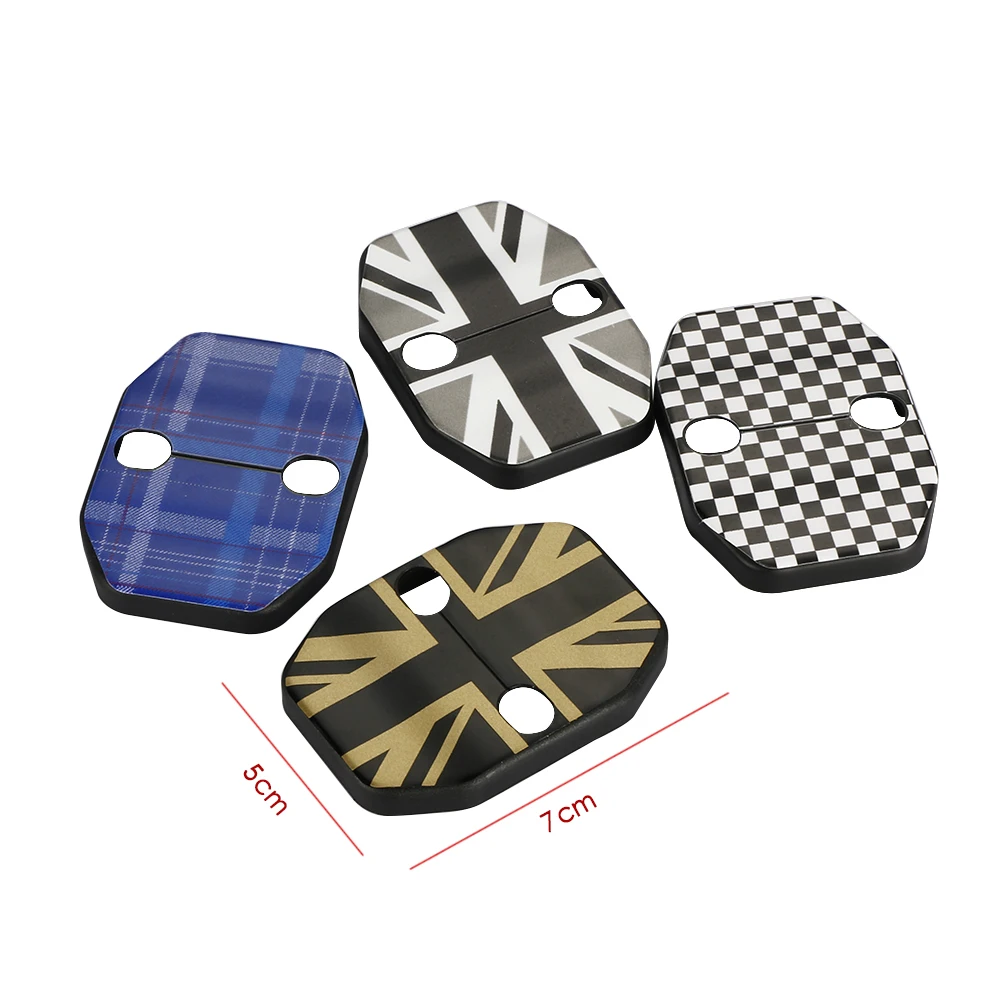 2pcs Union Jack Car Door Rust Resistant Lock Buckle Cover Hardware Case For Mini Cooper S F54 F55 F56 F60 Accessories | Автомобили и
