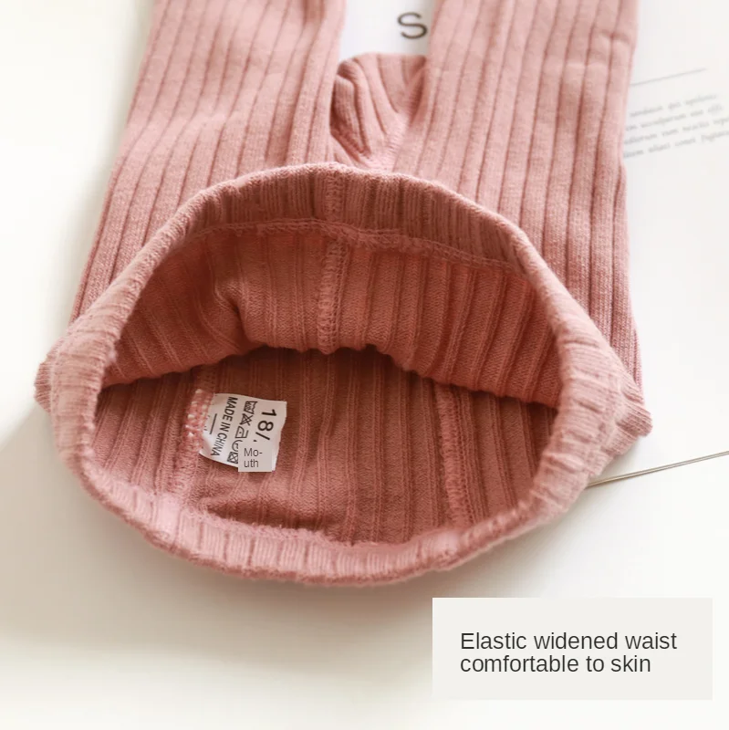Leggings el&aacute;sticos para ni&ntilde;a, pantalones de punto para ni&ntilde;o peque&ntilde;o, Color rosa y amarillo, primavera y oto&ntilde;o, gran oferta, 2021-5